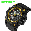 SANDA 759 Sports Men's Watches Top Brand Luxury Military Quartz Watch Men Waterproof Wristwatches relogio masculino 2019